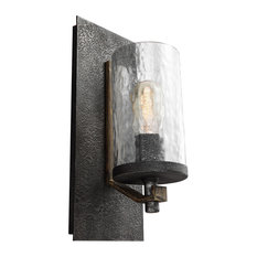 50 Most Por Gray Wall Sconces For 2018 Houzz Feiss Angelo 1 Light Wall Sconce Distressed Weathered Oak Slate Gray Metal