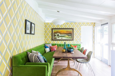 Dining room - 1960s dining room idea in Los Angeles