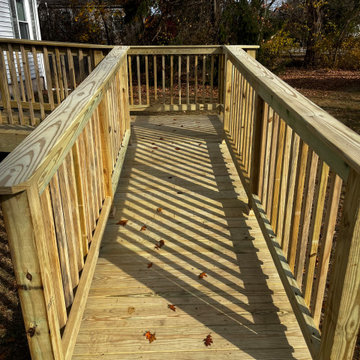Pressure treated wood Handicap Ramp