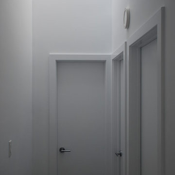2nd floor corridor lit with skylight