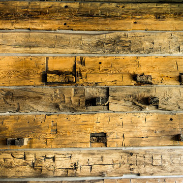 Colorful Hand Hewn Slab Siding Mixture