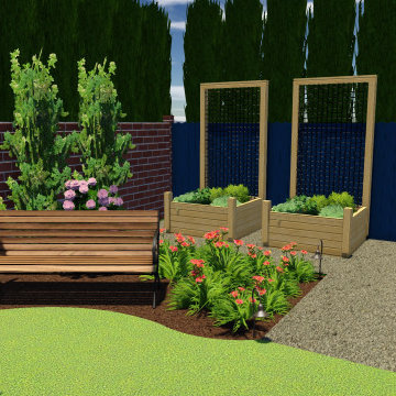 Colonia Revival Traditional Garden Theme