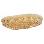 Elegant Lighting - Primo Flush Mount Oval, Gold, Royal Cut Crystals - Light Blubs: 24