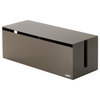 Cable Management Box, Plastic, Lid, Taupe