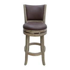 1st Avenue - Dune Toledo Swivel Bar Stool, Wire-Brushed Weathered White - Bar Stools and Counter Stools