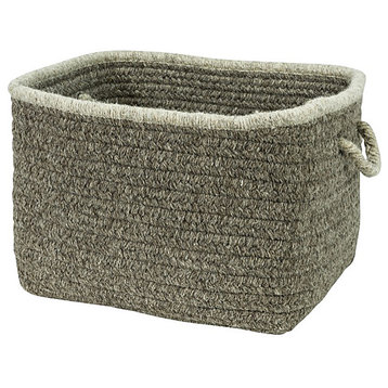 Colonial Mills Basket Natural Style Square Basket Rockport Gray Square