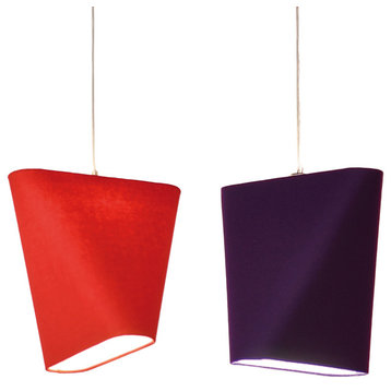 Innermost Modern Mnm Pendant Light, Purple Wool