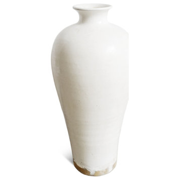White Ceramic Milk Vase