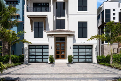 Inspiration for a coastal exterior home remodel in Other