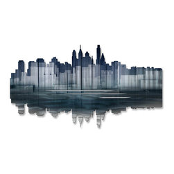 Philadelphia Reflection Steel Wall Art - Wall Sculptures