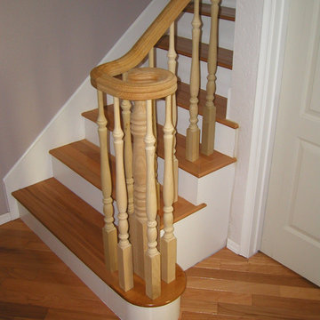 Mesa townhome--remodeling, redecorating, removed wall, added balustrade w/volute