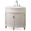 24" Triadsville Taupe Corner Bathroom Vanity - Traditional - Bathroom ...