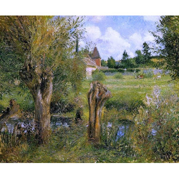 Camille Pissarro The Banks of the Epte at Eragny Wall Decal Print