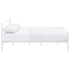 Modway Alina Powder Coated Sturdy Steel Queen Platform Bed Frame in White