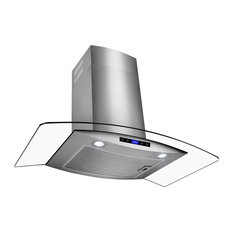24 Inch Range Hoods Vents Houzz Akdy Home Improvement Wall Mount Stainless Steel Tempered Gl Touch Panel Range Hood