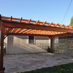 Shade fabric for pergola