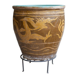 Chinese Pottery Planter - Indoor Pots And Planters