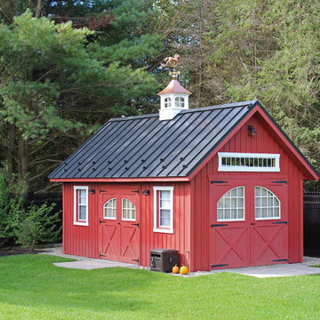 12'x20' Vinyl Board & Batten New England Barn