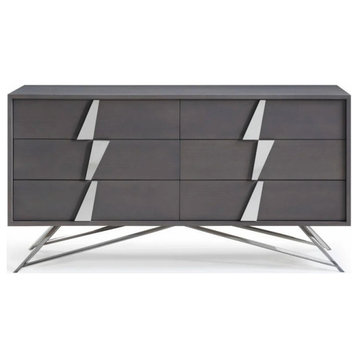 Arlo Modern Gray Oak Dresser