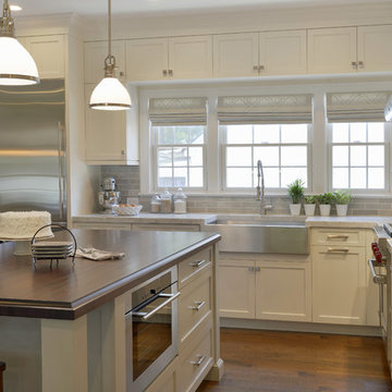 Classic White Kitchen in Southern Westchester