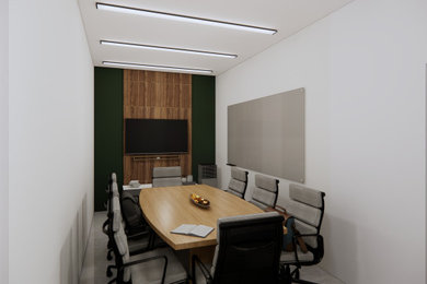 Dining room - modern dining room idea in Other