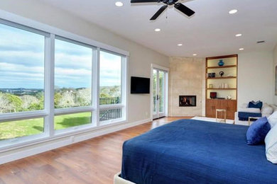 Example of a trendy bedroom design in Austin