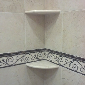 Shower Shelves Custom Walk in Shower