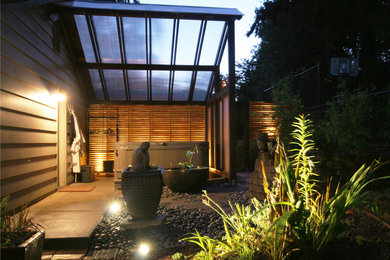 Patio - asian patio idea in Portland