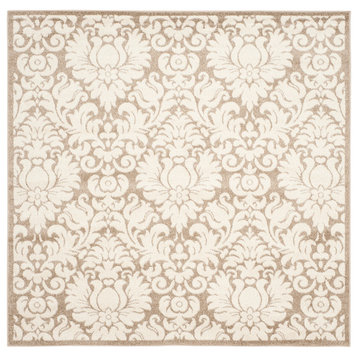 Safavieh Amherst Collection AMT427 Rug, Wheat/Beige, 5' Square