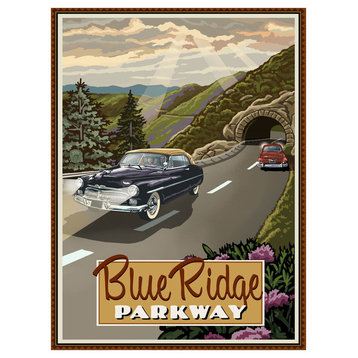 Paul A. Lanquist Blue Ridge Parkway Tunnel Art Print, 9"x12"