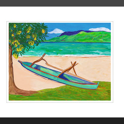 Fine Art Prints-Tahiti Outrigger 2 - Fine Art Prints