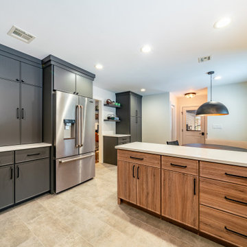 Wyckoff Kitchen - Modern Gray and Wood Tones
