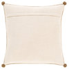 Byron Bay BRB-001 Pillow Cover, Ivory, 18"x18", Pillow Cover Only