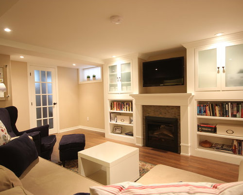 Hochkeller mit Kaminsims aus Backstein Ideen, Design & Bilder | Houzz