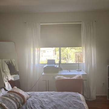 Master Blinds' Blackout Roller Window Shades for a Master Bedroom in Malibu