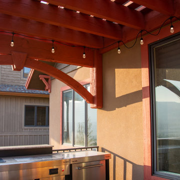 Pergola Installed on Pre-Established Deck Posts