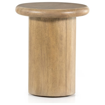 Zach End Table, Burnished Parawood