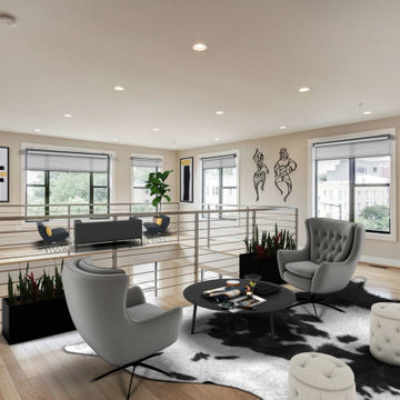 Virtual staging for loft space