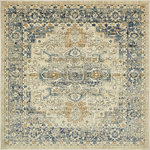 Unique Loom - Unique Loom Beige Mejeriet Oslo 6' 0 x 6' 0 Square Rug - The Oslo Collection is the perfect choice for anyone looking for rich, eye-catching patterns for their home. Enhance your space with lovely teals, reds, creams, and blues paired with traditional, vintage, and tribal motifs. This Oslo rug is just the right addition to your home's decor.