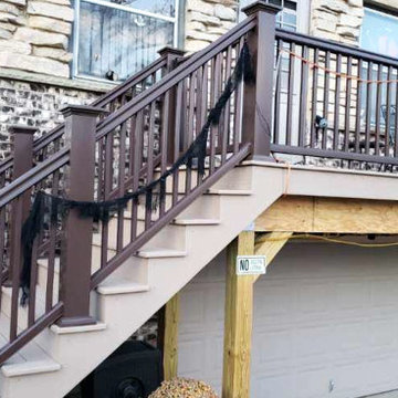 Timbertech Harvest Collection & Radiance Rail Brownstone