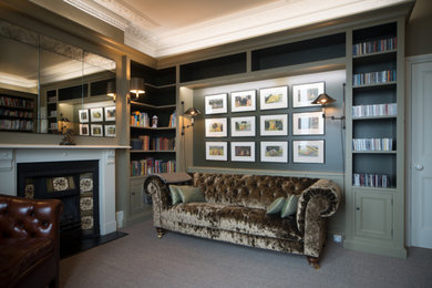 Design ideas for a victorian living room in Other.