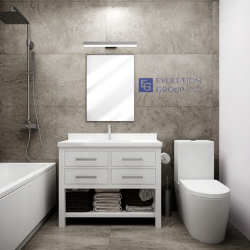 Bathroom Design (Gray)
