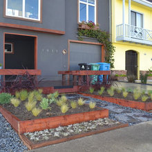 Native Grass planters with deck