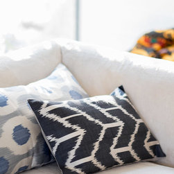 Silk Ikat Pillows - Decorative Pillows