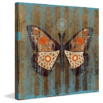 "Rustic Moth" Painting Print on Canvas by Evelia