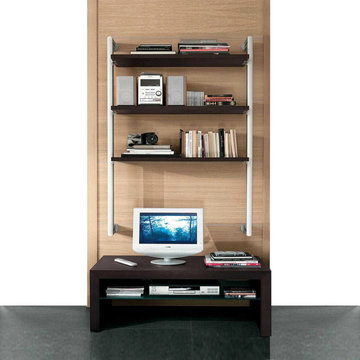 Natasha III contemporary wall library bookcase by La Primavera