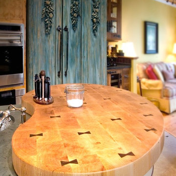 Fitted Kitchen; Butchers Block Detail