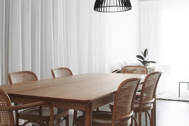 Design ideas for a contemporary dining room in Auckland.