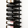 VintageView 36 Bottle Metal Wine Rack, Satin Black
