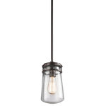 Kichler Lighting - Kichler Lighting 49447AZ Lyndon - One Light Outdoor Pendant - This 1 light outdoor pendant from the Lyndon™ collection combines a simple streamline design with an emphasis on traditional details. Featuring a beautiful Architectural Bronze™ finish and Clear Seedy Glass, this fixture can effortlessly blend with your existing décor.* Number of Bulbs: 1*Wattage: 100W* BulbType: A19* Bulb Included: No